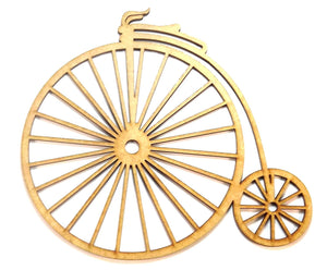 Aplique Bicicleta de Circo Grande 15x13,5cm em MDF - Palácio da Arte