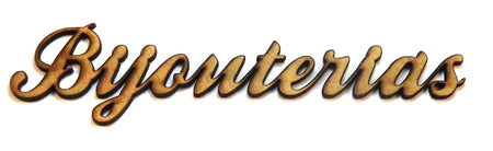 Aplique Bijouterias 9x2cm em MDF - Palácio da Arte