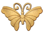 Aplique Borboleta Listrada 22x12cm em MDF - Palácio da Arte