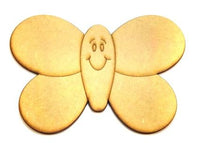Aplique Borboleta Sorrindo 13x9cm em MDF - Palácio da Arte