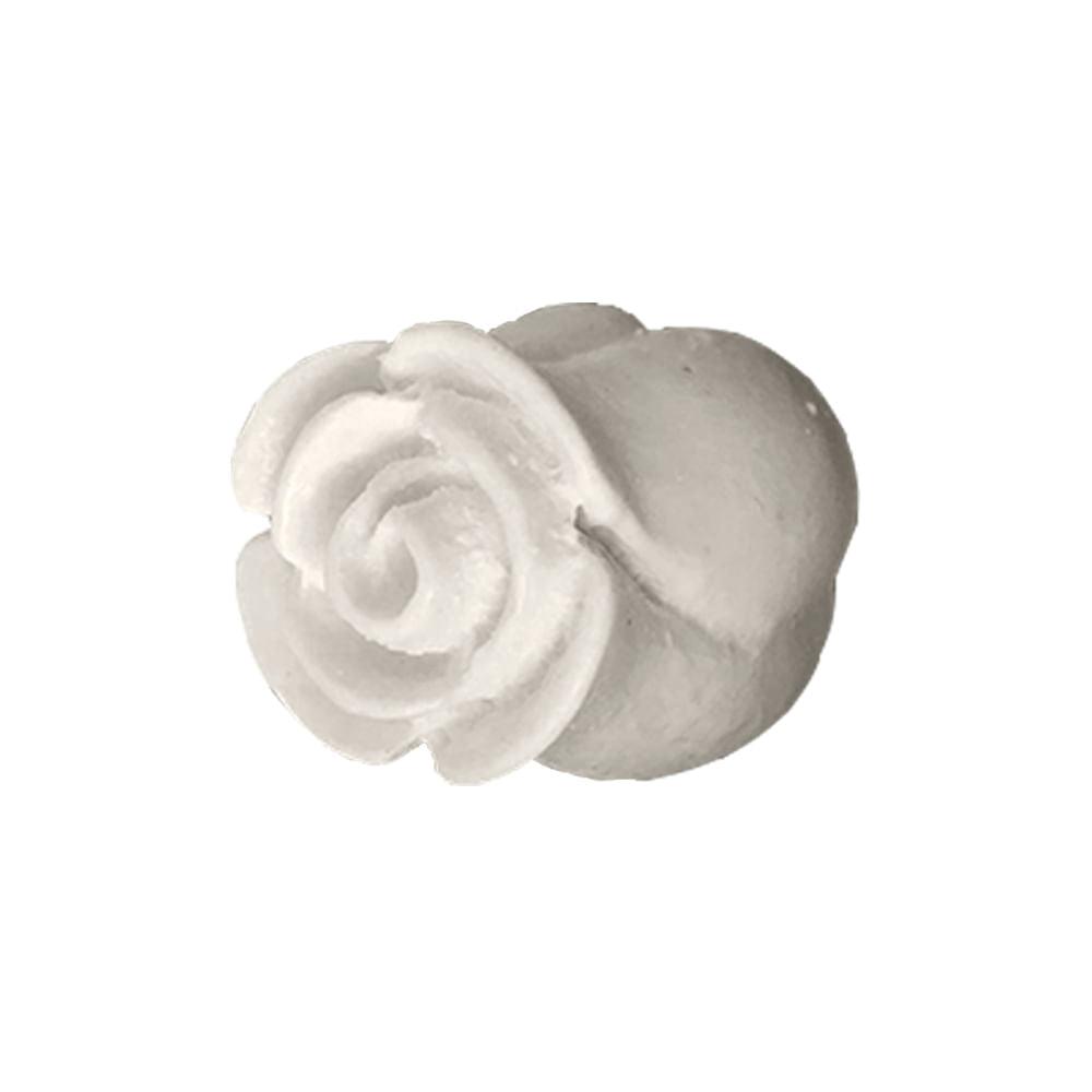 Aplique Botão de Rosa 2x2cm Resina - Palácio da Arte