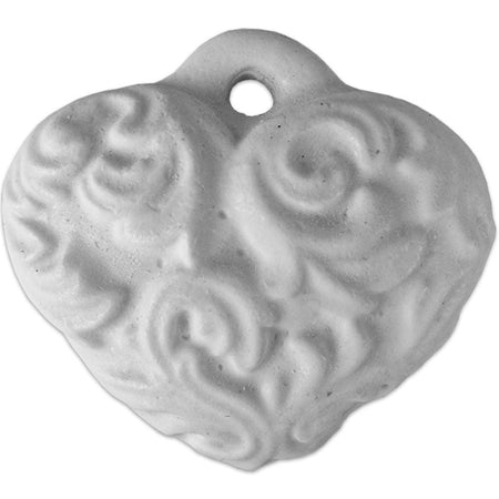 Aplique com Pendurador Coração 7x6,5cm Resina - Palácio da Arte