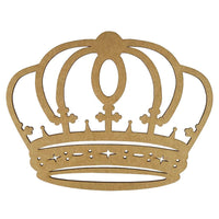 Aplique Coroa Arredondada 15x12cm em MDF - Palácio da Arte