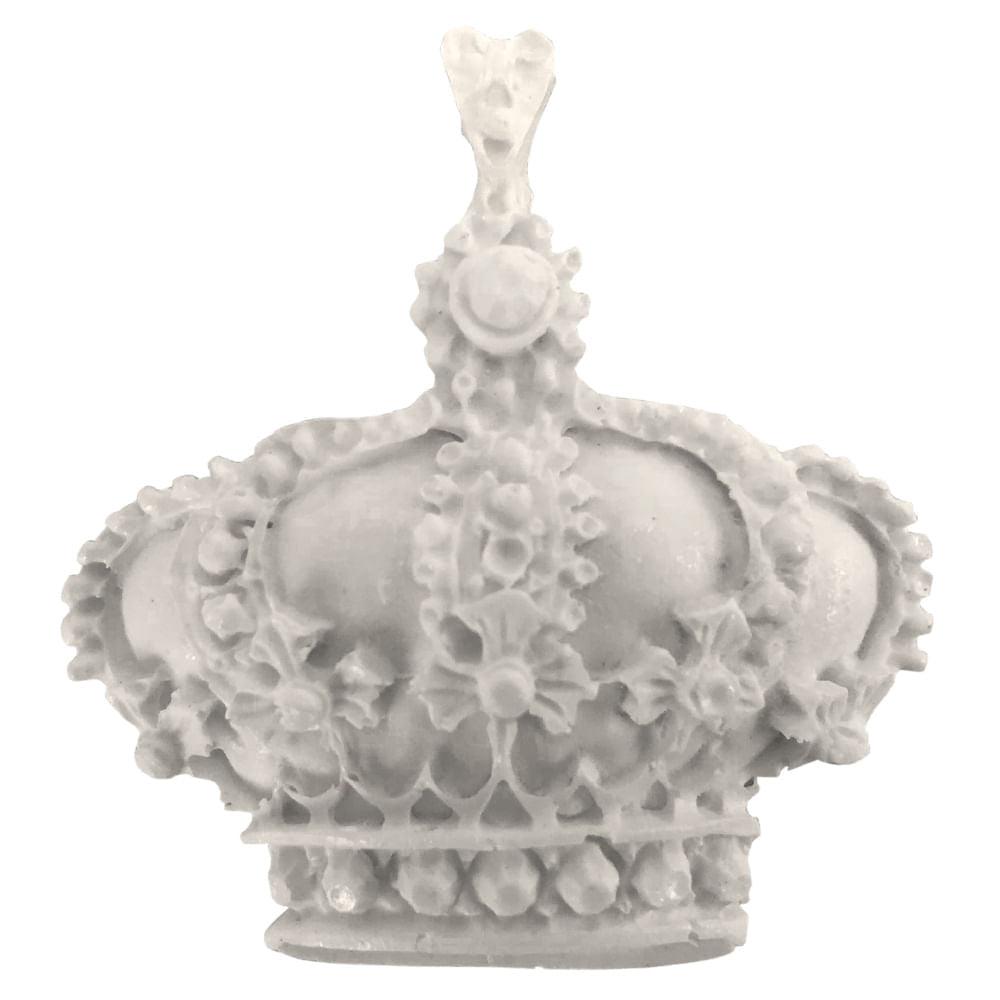 Aplique Coroa Egípcia 4x4,5cm Resina - Palácio da Arte