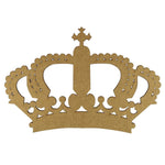 Aplique Coroa Imperial 30x21cm em MDF - Palácio da Arte