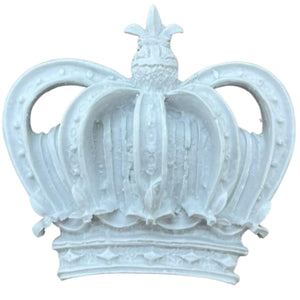 Aplique Coroa Imperial Rei 10x10,5x2,5cm Resina - Palácio da Arte