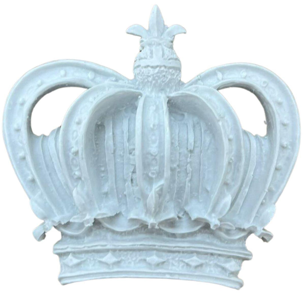 Aplique Coroa Imperial Rei 10x10,5x2,5cm Resina - Palácio da Arte