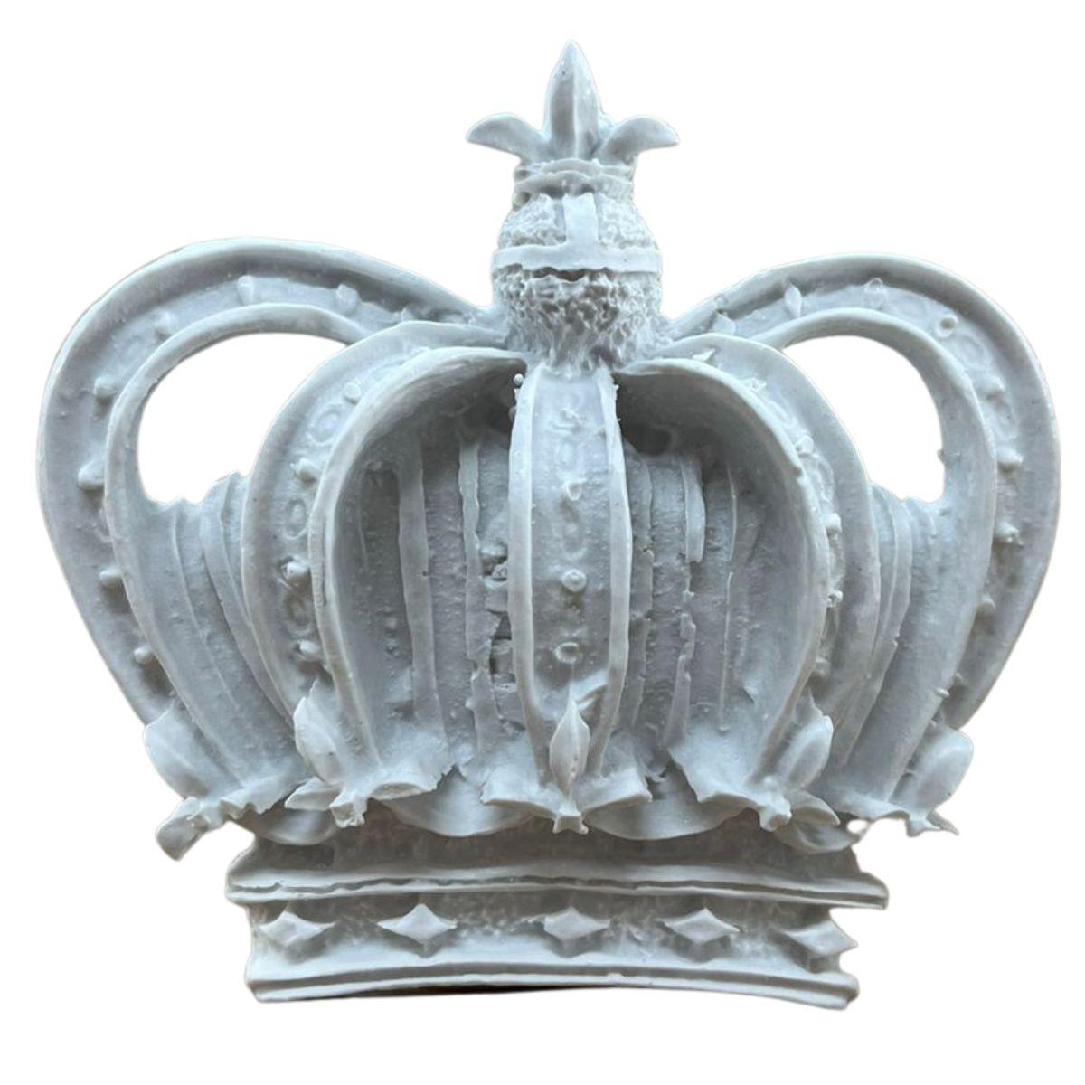 Aplique Coroa Imperial Rei 10x10,5x2,5cm Resina - Palácio da Arte