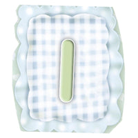 Aplique Decorativo 10cm LMAPC-274 Placa Letra I Azul em MDF Litocart - Palácio da Arte