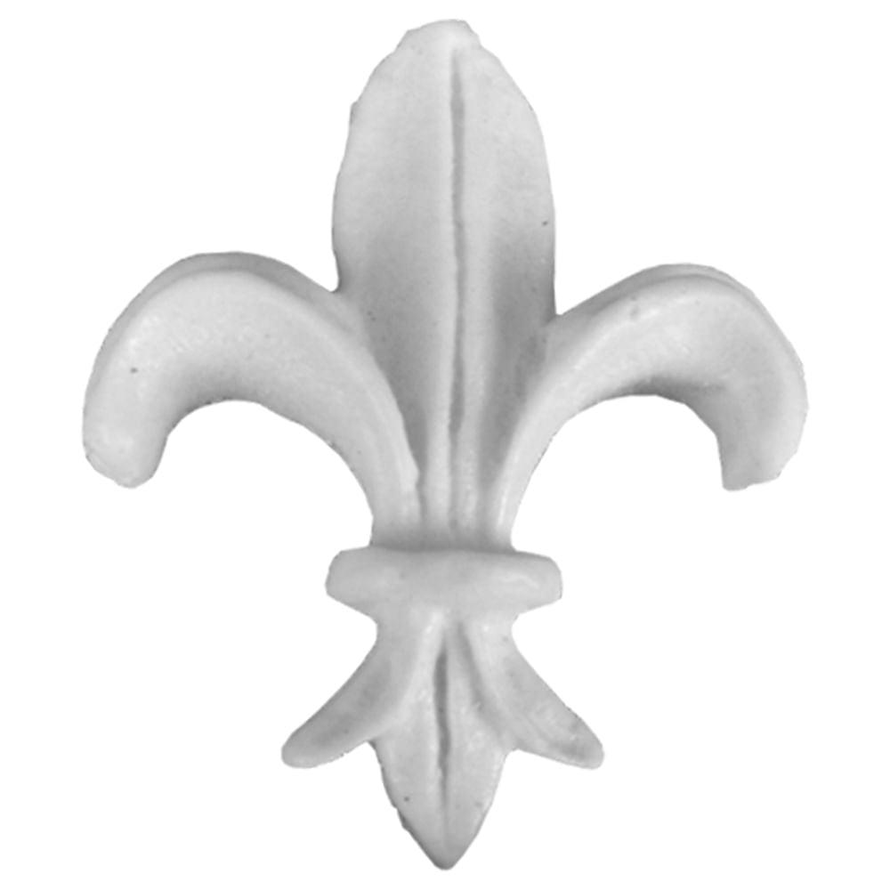 Aplique Flor de Lis 3,5x2,8cm com 3 unidades Resina - Palácio da Arte