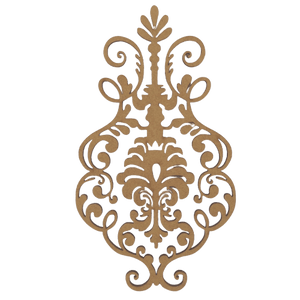 Aplique Imperial 19,3x11cm em MDF - Palácio da Arte