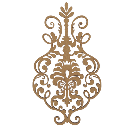 Aplique Imperial 19,3x11cm em MDF - Palácio da Arte
