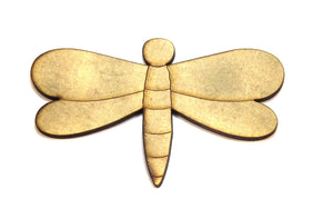 Aplique Libélula Guaru 8x5cm em MDF - Palácio da Arte