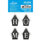 Aplique Litoarte APM3-314 3cm Farm Casinhas Home 4 peças - Palácio da Arte