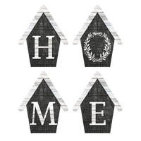 Aplique Litoarte APM3-314 3cm Farm Casinhas Home 4 peças - Palácio da Arte