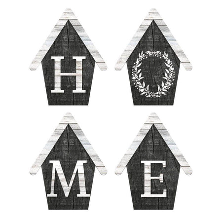 Aplique Litoarte APM3-314 3cm Farm Casinhas Home 4 peças - Palácio da Arte