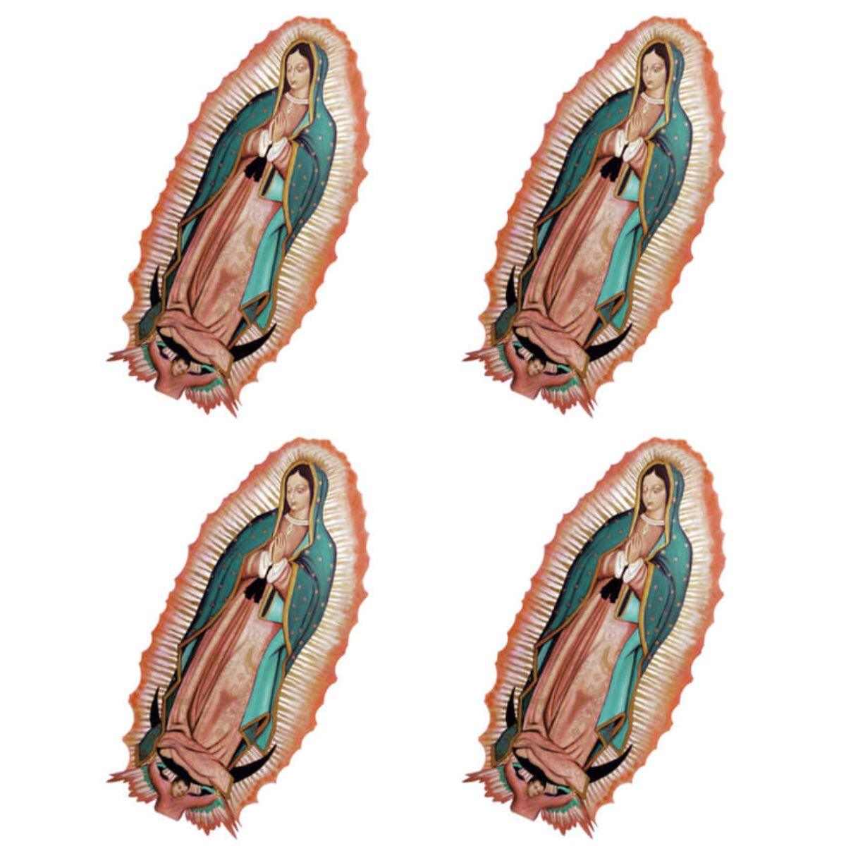 Aplique Litoarte APM3-332 3cm Nossa Senhora de Guardalupe 4 peças - Palácio da Arte