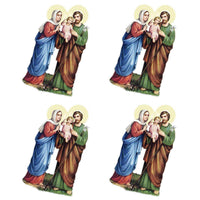 Aplique Litoarte APM3-334 3cm Sagrada Família 4 peças - Palácio da Arte