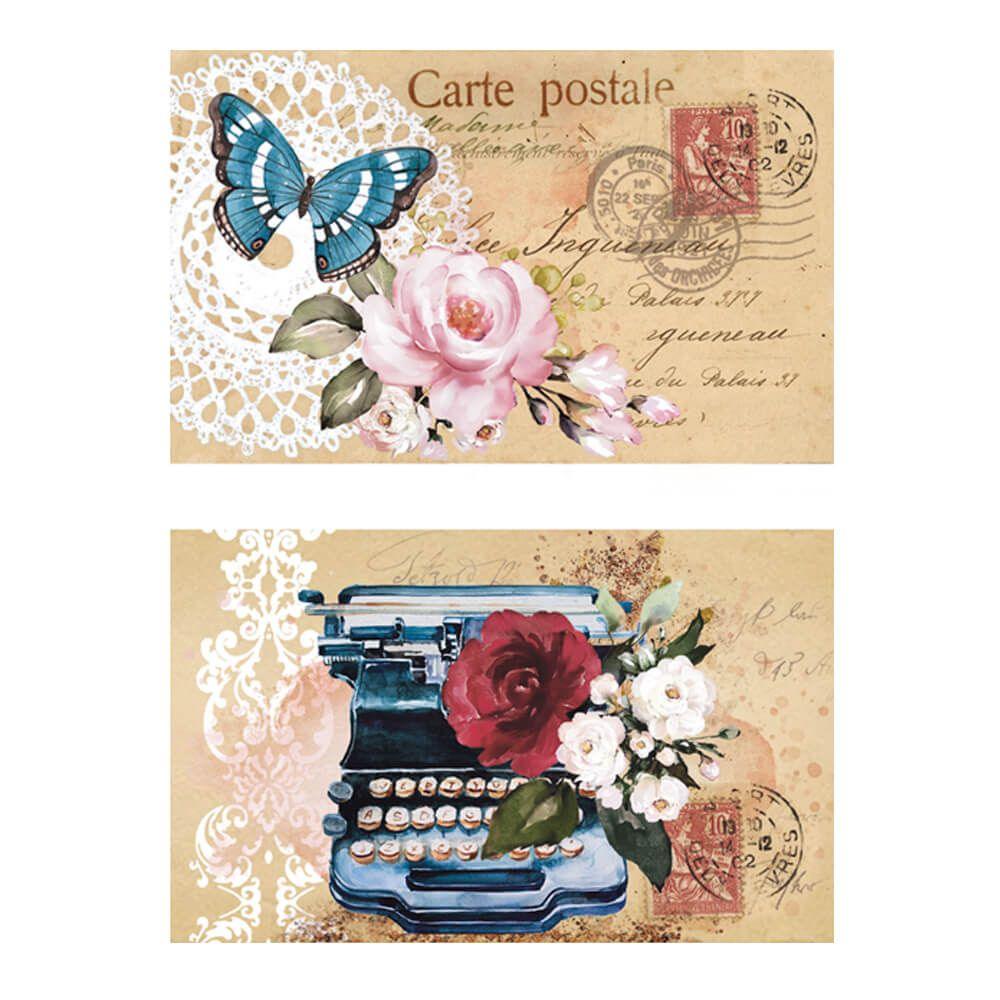 Aplique Litoarte APM4-497 4cm Memórias Vintage Tags 2 peças - Palácio da Arte