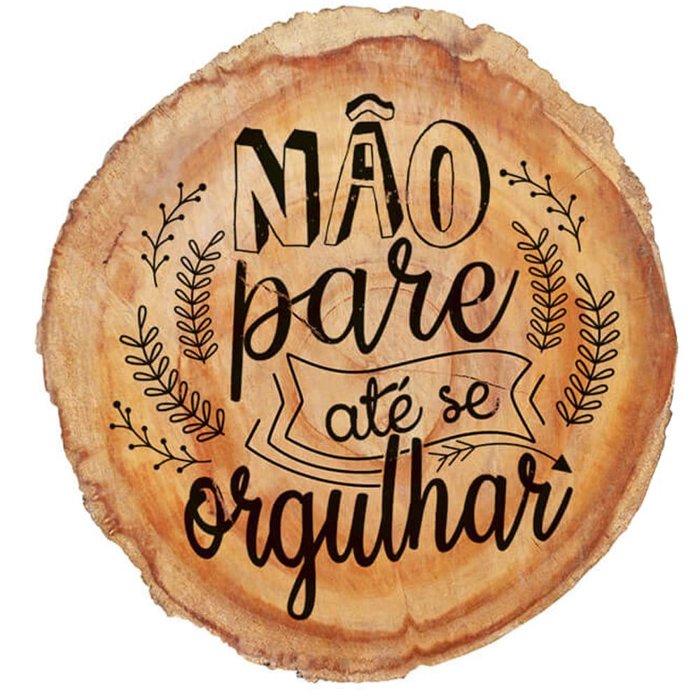 Aplique Litoarte APM8-1260 8cm Tronco Frase - Palácio da Arte