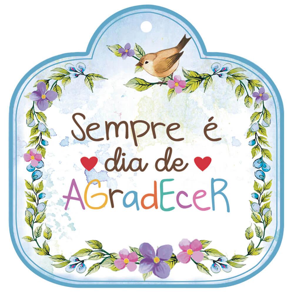 Aplique Litoarte APM8-1285 8cm Tag Frase - Palácio da Arte