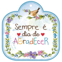 Aplique Litoarte APM8-1285 8cm Tag Frase - Palácio da Arte