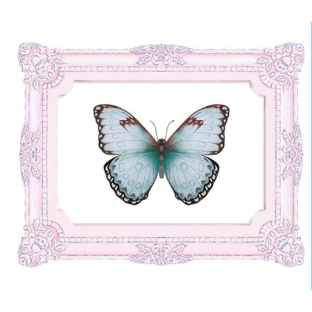 Aplique Litoarte APM8-1345 8cm Renascer Moldura e Borboleta - Palácio da Arte