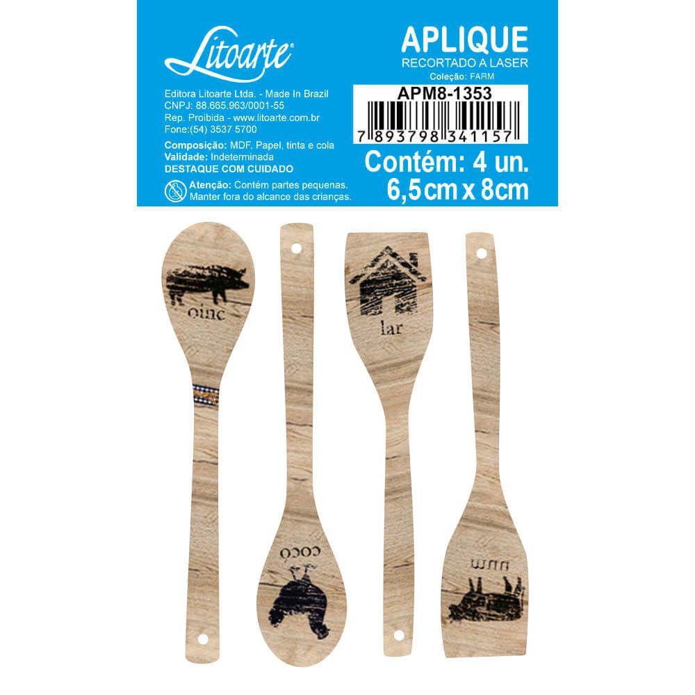 Aplique Litoarte APM8-1353 8cm Farm Talhares - Palácio da Arte