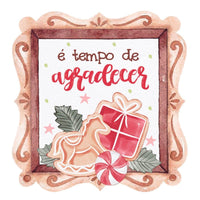 Aplique Litoarte APMN10-009 10cm Natal Mágico Quadro - Palácio da Arte