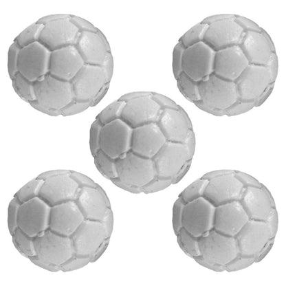 Aplique Meia Bola de Futebol 2,2x2,2cm com 5 unidades Resina - Palácio da Arte