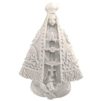 Aplique Nossa Senhora Aparecida 6,5x4,2cm Resina - Palácio da Arte