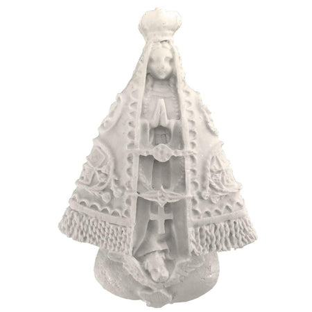 Aplique Nossa Senhora Aparecida 6,5x4,2cm Resina - Palácio da Arte