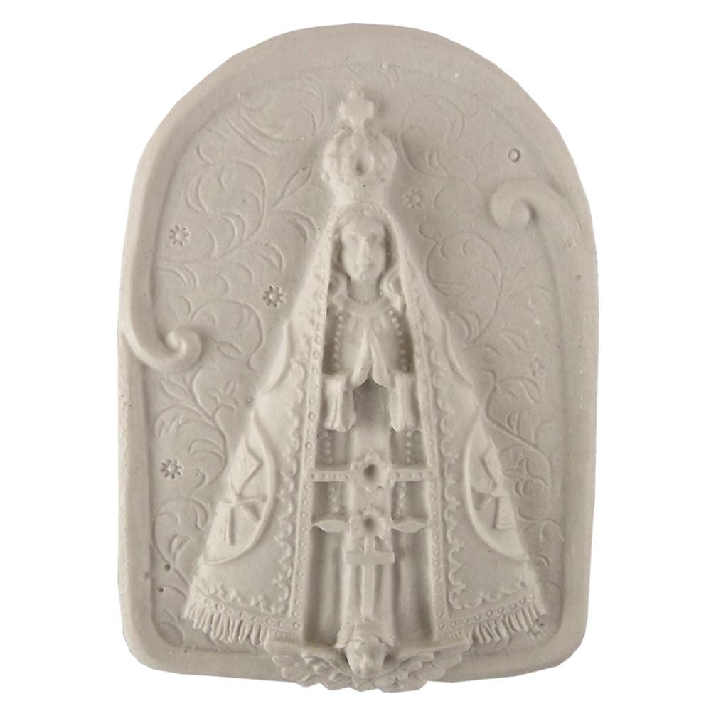 Aplique Nossa Senhora Aparecida 8,5x6cm Resina - Palácio da Arte