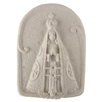 Aplique Nossa Senhora Aparecida 8,5x6cm Resina - Palácio da Arte