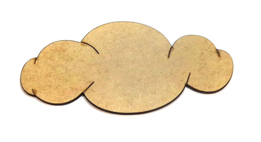 Aplique Nuvem 13x6cm em MDF - Palácio da Arte