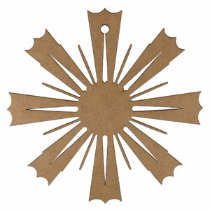 Aplique Ostensório Trabalhado 7,2x7,2cm em MDF - Palácio da Arte