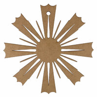 Aplique Ostensório Trabalhado 7,2x7,2cm em MDF - Palácio da Arte