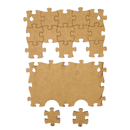Aplique Porta Chaves Moldular Quebra Cabeça 15x9cm em MDF - Palácio da Arte