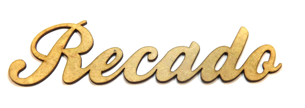 Aplique Recado 12x3,5cm em MDF - Palácio da Arte