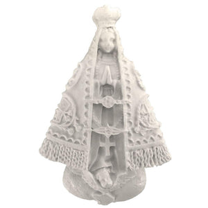 Aplique Religioso Nossa Senhora Aparecida 6,5x4,2cm Resina - Palácio da Arte