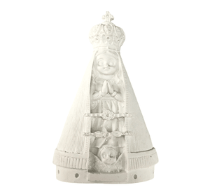 Aplique Religioso Nossa Senhora Aparecida Baby 13x8cm Resina - Palácio da Arte