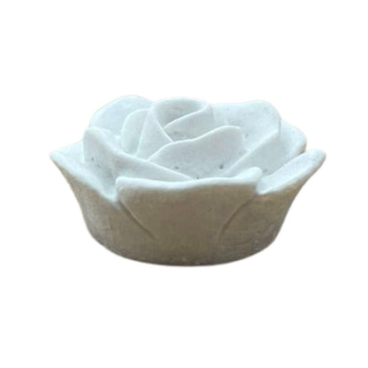 Aplique Rosa Aberta 5x5cm Resina - Palácio da Arte