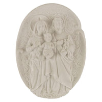 Aplique Sagrada Família 10,8x8cm Resina - Palácio da Arte