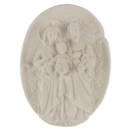 Aplique Sagrada Família 10,8x8cm Resina - Palácio da Arte