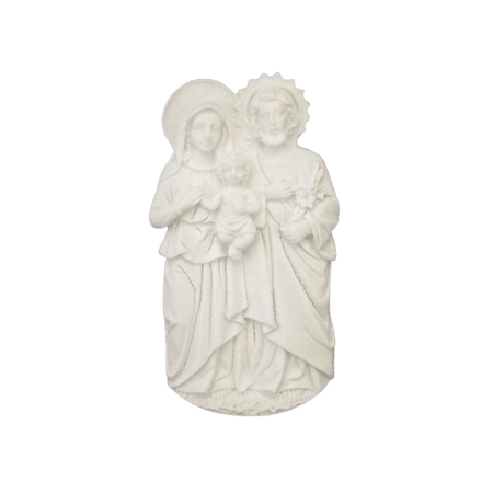 Aplique Sagrada Família 5,2x9,5cm Resina - Palácio da Arte