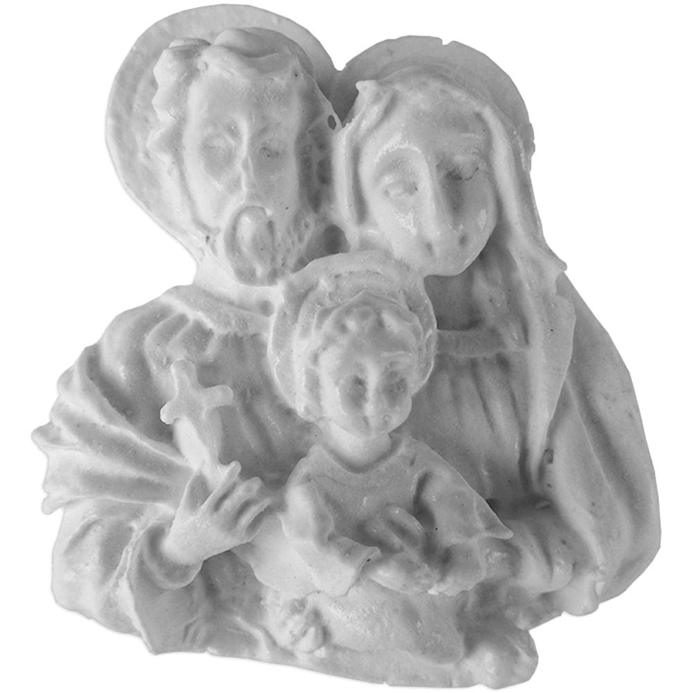 Aplique Sagrada Família 5,5x5,3cm Resina - Palácio da Arte