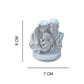 Aplique Sagrada Família Ramos com Pedestal 8x7cm Resina - Palácio da Arte