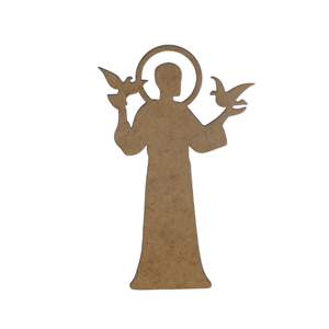Aplique São Francisco 7x4,5cm em MDF - Palácio da Arte