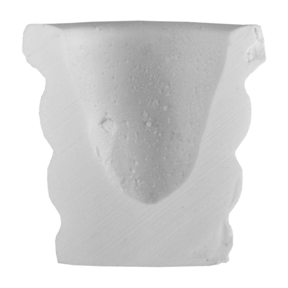 Aplique Vaso Ondulado 3,7x3,5cm com 2 unidades Resina - Palácio da Arte