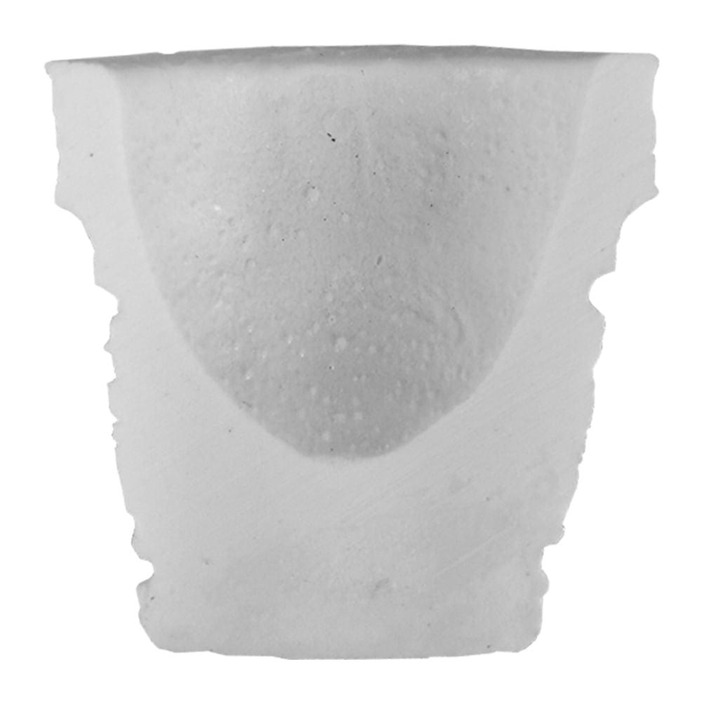 Aplique Vaso Trabalhado 4x3,8cm com 2 unidades Resina - Palácio da Arte